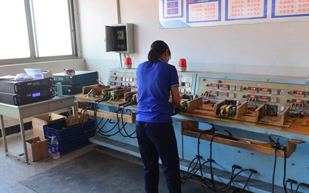 Aging test of semi-finished products